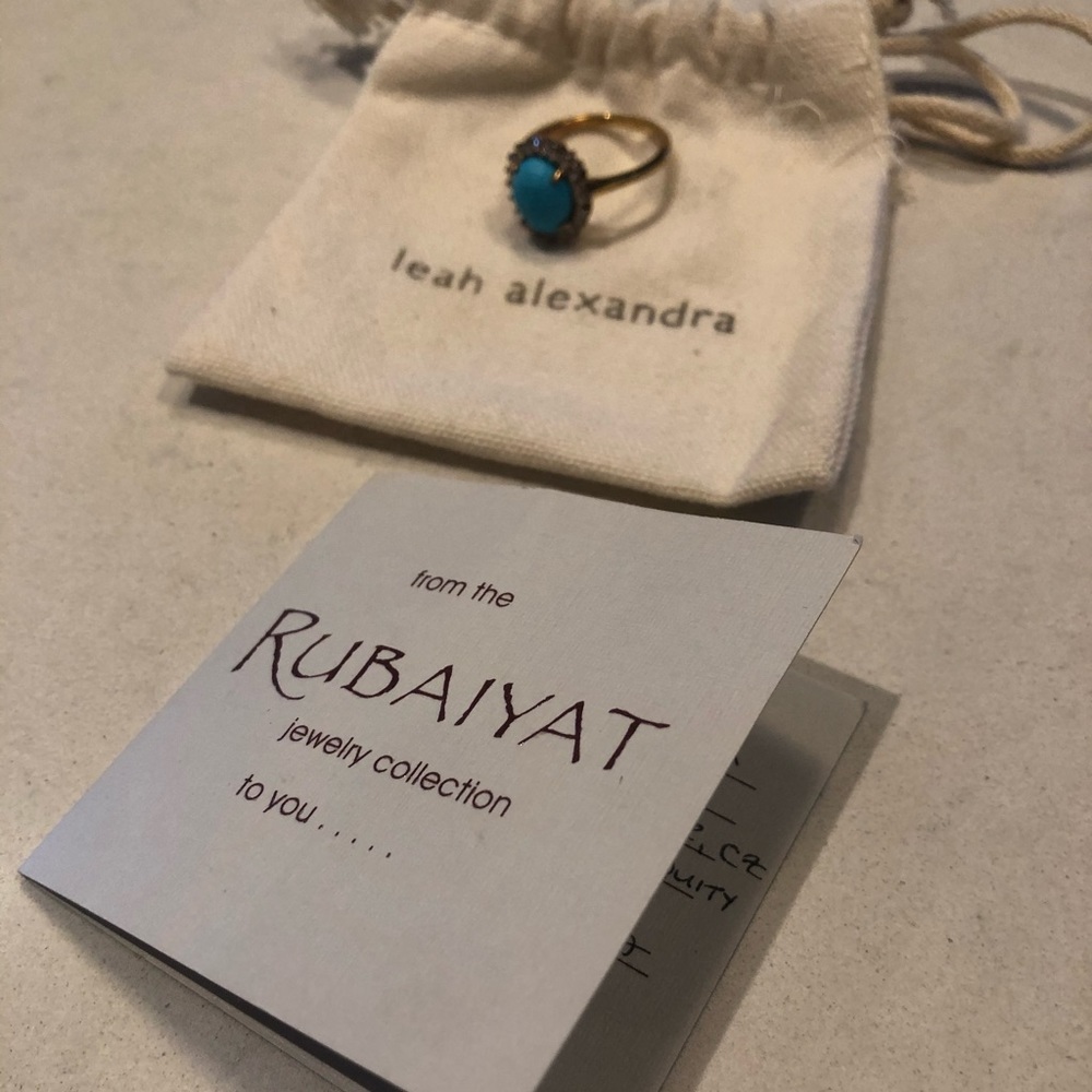Turquoise gold ring - Picture 3 of 8